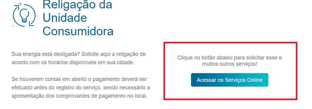 Como Solicitar Religação da Energia Como Solicitar Religação da Energia