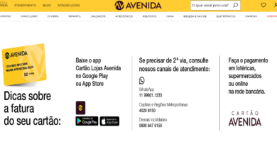Como Tirar 2ª via da Fatura do Cartão Avenida
